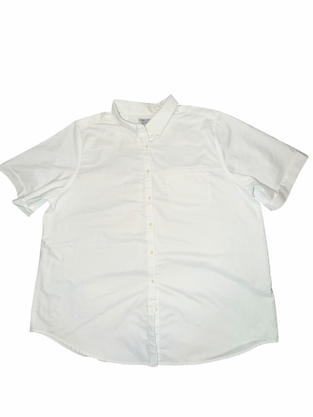 Cabin Creek White Short Sleeve Button-Down Shirt